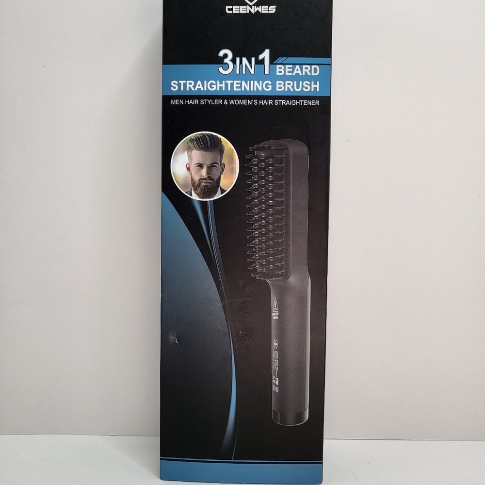 Ceenwes Beard Straightener 3 in 1 with FREE Beard Oil nwt